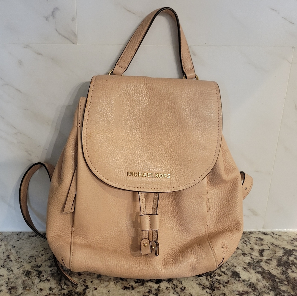 Michael Kors Pink Leather Backpack